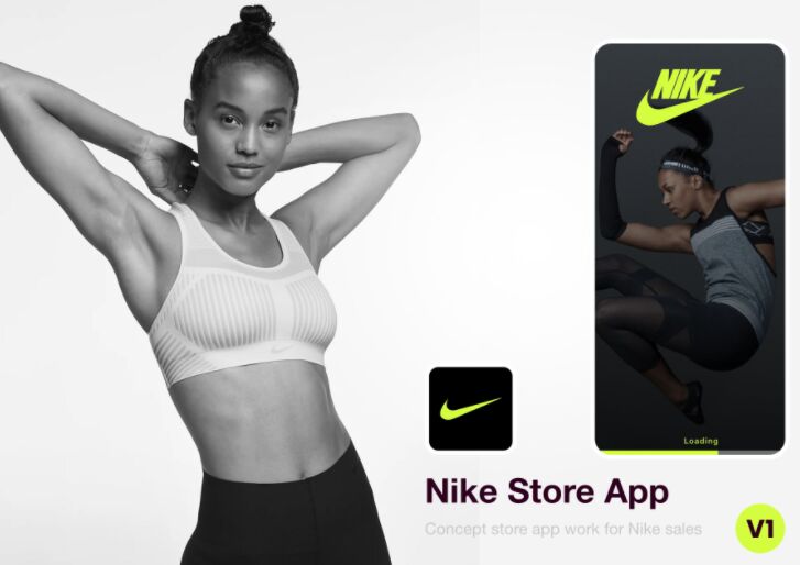 Nike Shop App Free Adobe XD